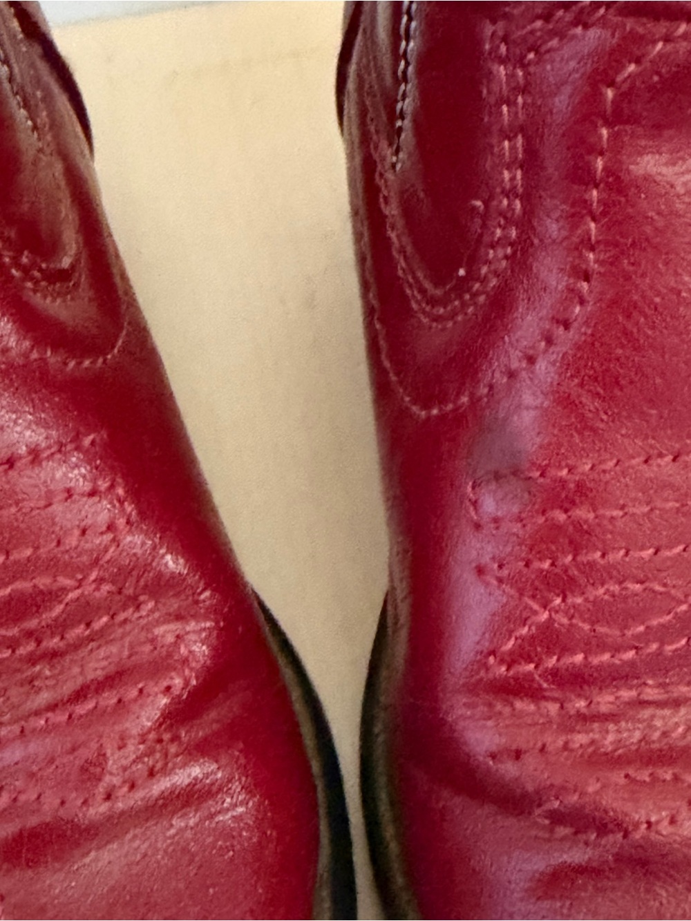 Kids Red Western Cowboy Boots with Silver Toe Accent - Picture 13 of 13